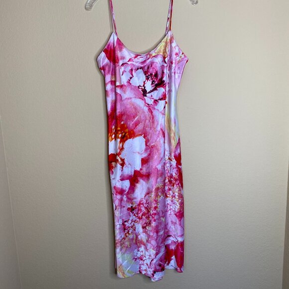 natori floral slip chemise nightgown - Picture 1 of 4